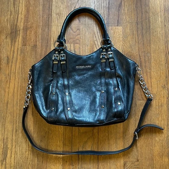 Michael Kors Bags Black Michael Kors Purse Studded Leigh Motor